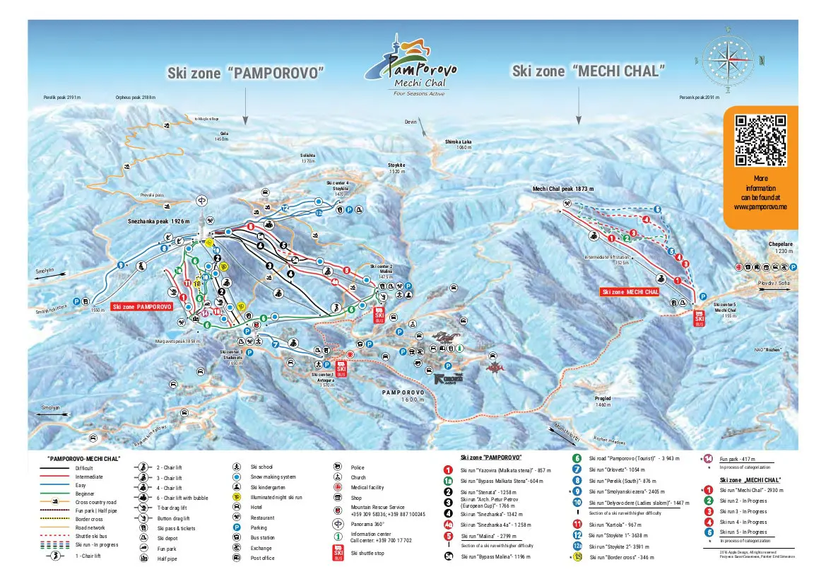 Pamporovo Ski Trail Map 2019 jpg