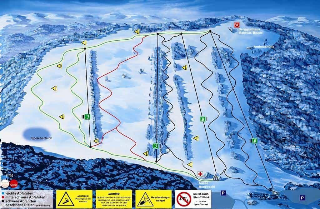 Tyskland - Sankt Andreasberg Pistekort
