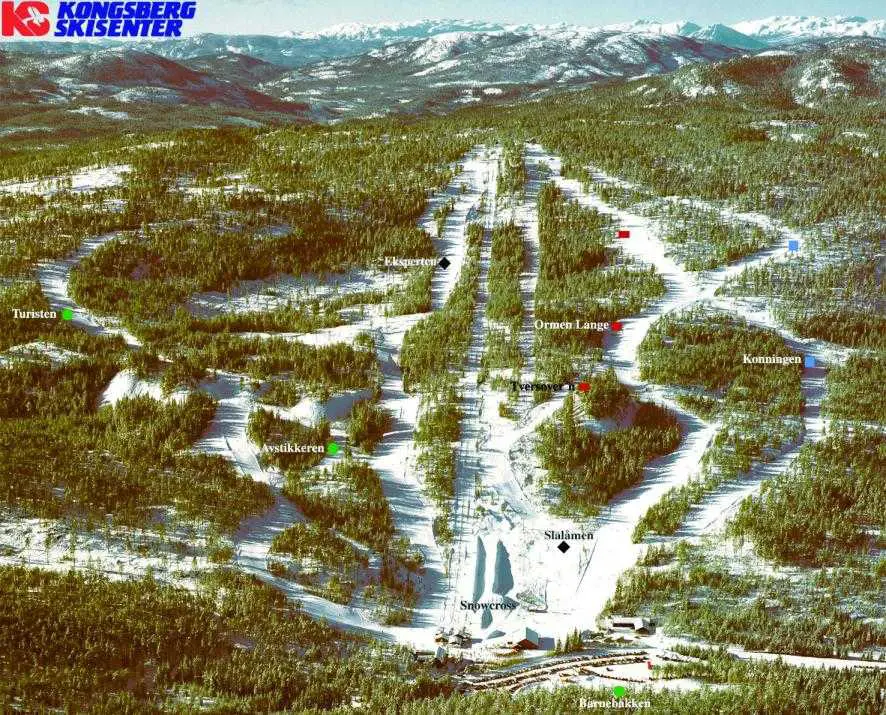 Norge Kongsberg pistekort