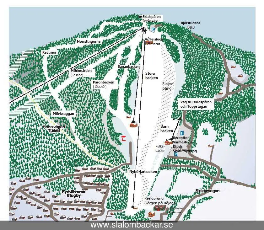 Sverige Rättvik Pistekort