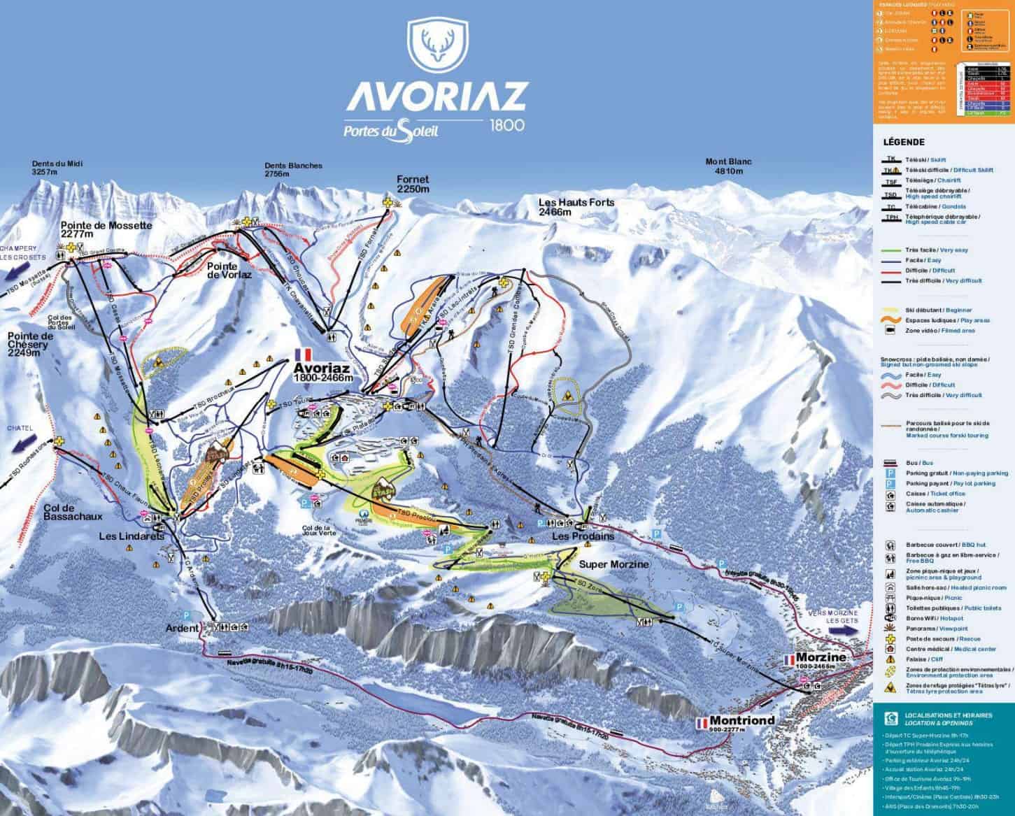 Avoriaz Pistekort