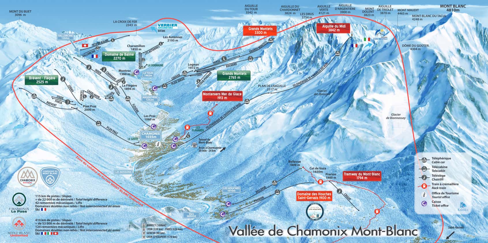 Chamonix Pistekort