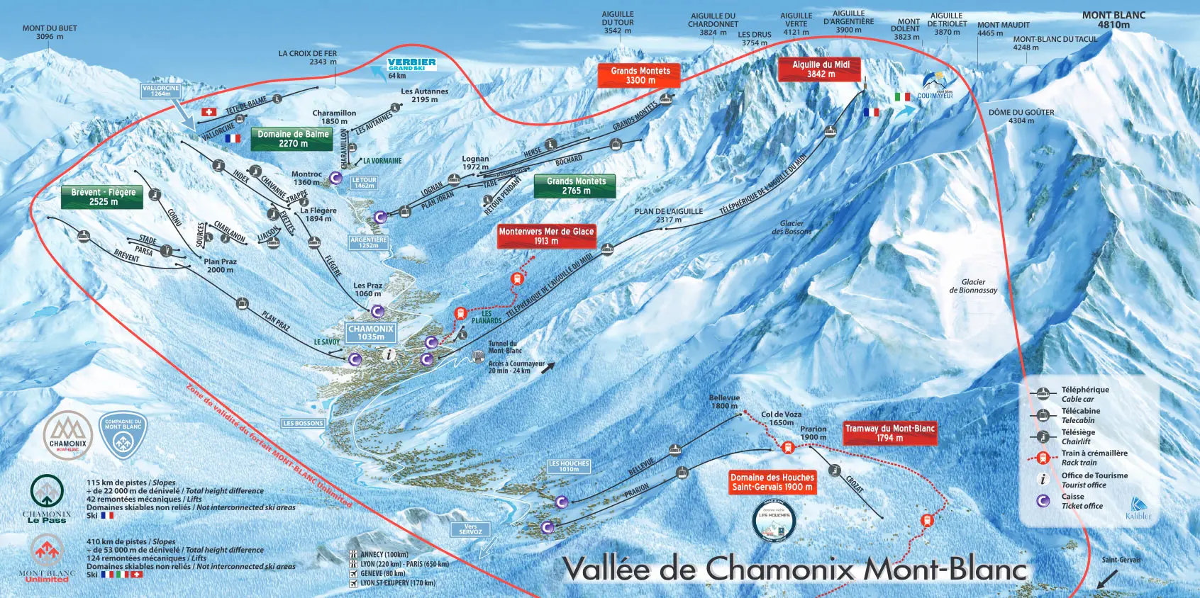 Chamonix Pistekort