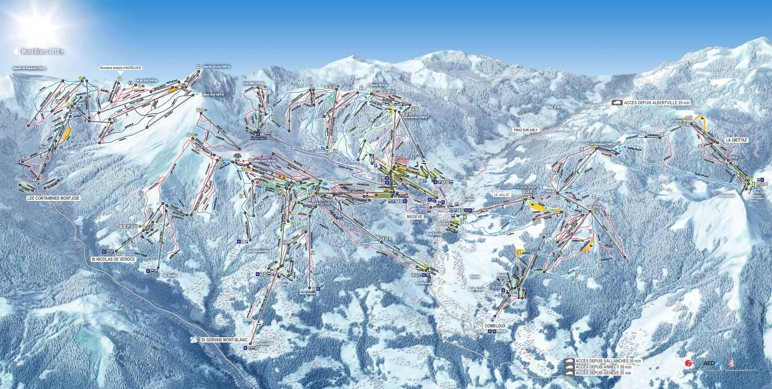 Frankrig - Megeve Pistekort