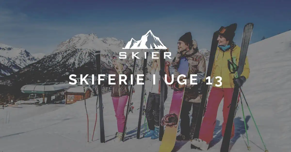 Skiferie i uge 13