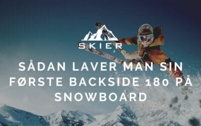 Backside 180 på snowboard
