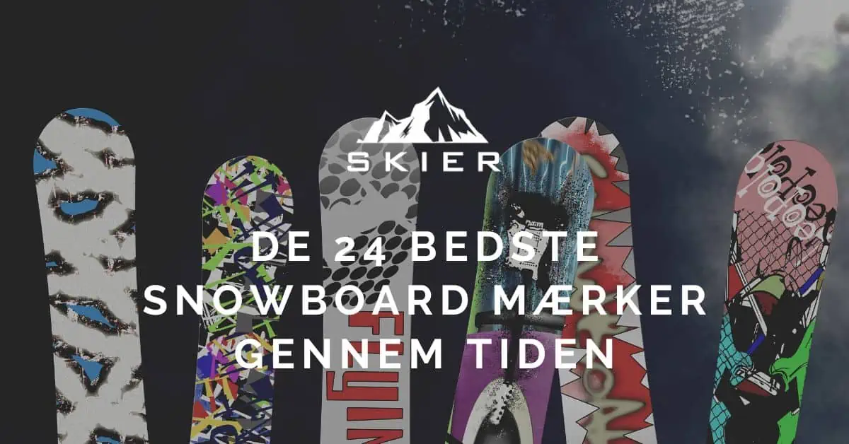 De 24 bedste snowboard mærker gennem tiden