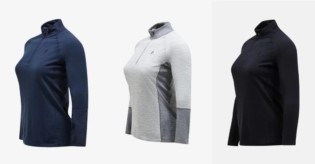 Bedste Peak Performance Skiundertøj til Dame 1 Peak Performance Magic Half Zip Wool-blend Baselayer Dame